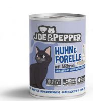 Joe & Pepper Cat Huhn & Forelle mit Möhren - 400g