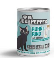 Joe & Pepper Cat Huhn & Rind mit Möhren - 400g