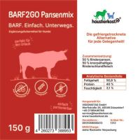 haustierkost.de BARF2Go Pansen-Mix Taler - 150 g