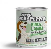 Joe & Pepper Dog Rind & Lamm mit Erbsen - 800g