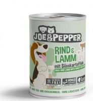Joe & Pepper Dog Rind & Lamm mit Erbsen - 400g