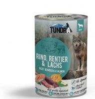 Tundra Hund Nassfutter Rind, Rentier & Lachs - 400g