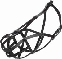 Trixie Maulkorb Leder - Größe XL kurz 38cm