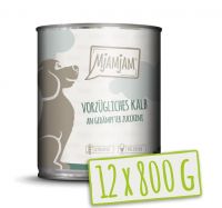 MjAMjAM Hund Kalb Menü - 12x 800g