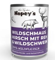 Hopeys Wildschmaus pur Fleischdose - 800g